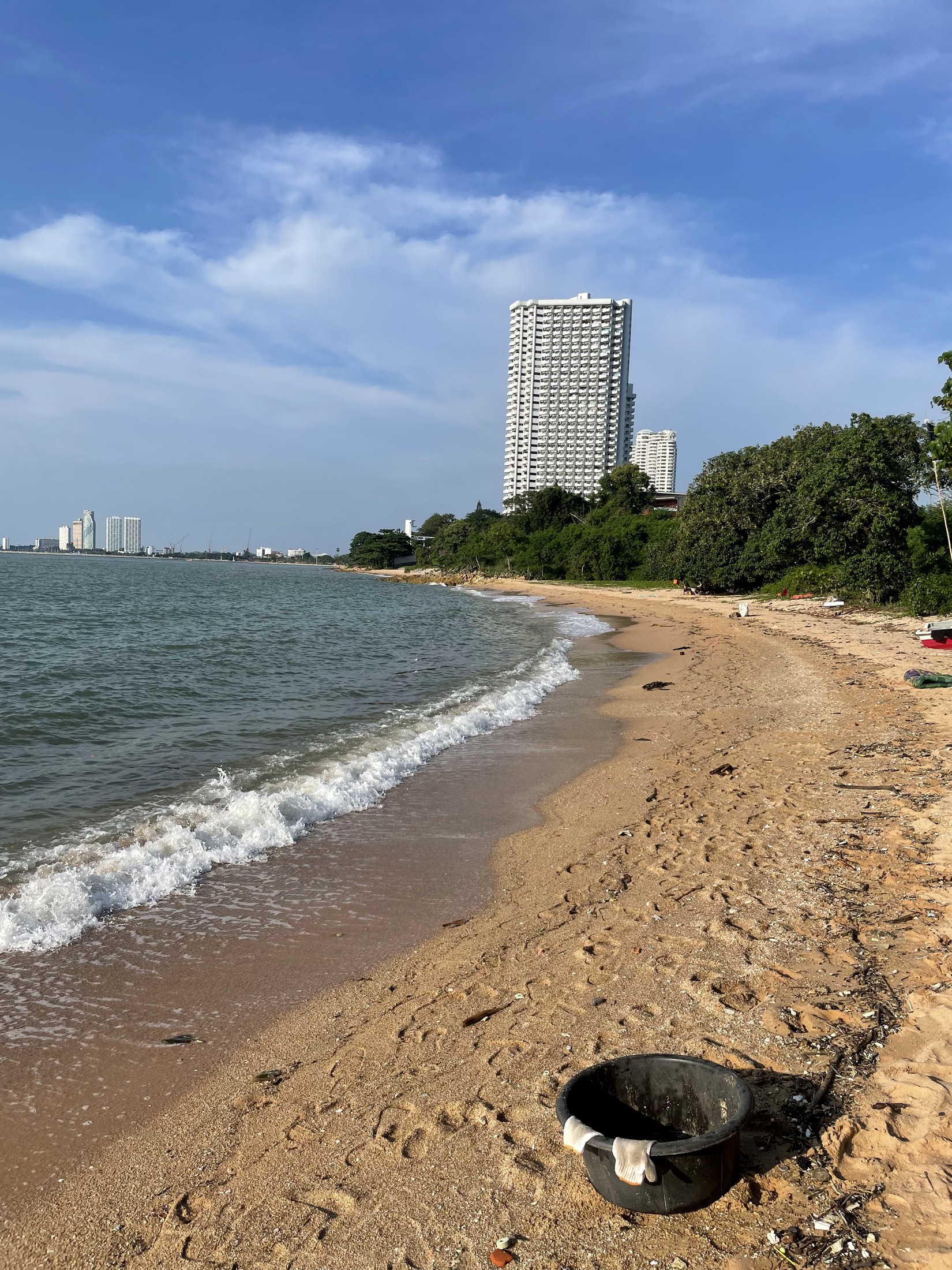 Derselbe Strand nach der Reinigung